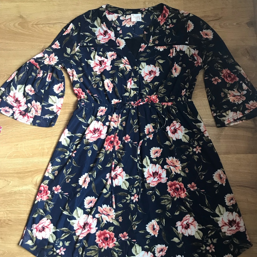 Flower maternity dress
